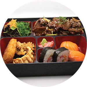 B2.	Teriyaki Beef Bento Box <br>照燒牛肉套餐 <br>$:16.90 <br><i>＊</i> Buy any Bento Box or Rice get one miso soup free