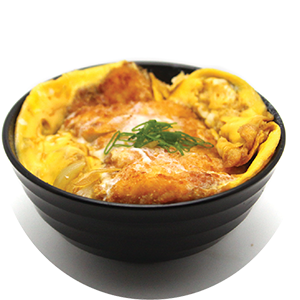 D5.	Pork/Chicken Katsu with Egg Don <br>炸豬扒/雞扒蛋蓋飯 <br>$:13.80 <br><i>＊</i> Buy any Bento Box or Rice get one miso soup free